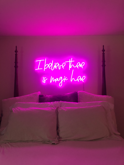Pink neon lights for room deals