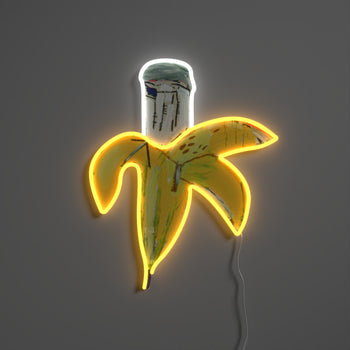 Banana YP x Jean Michel Basquiat, LED neon sign