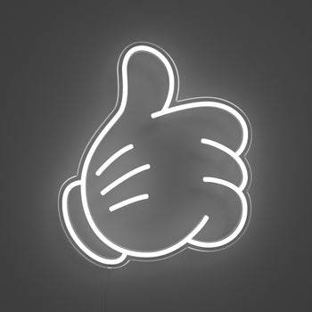 Glove Thumbs Up (Large version) by Yellowpop, LED neon sign
