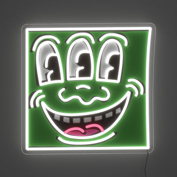 Triple Eyes, YP x Keith Haring, LED neon sign