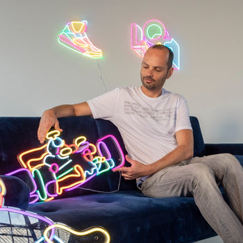 Racer by Yoni Alter, LED neon sign