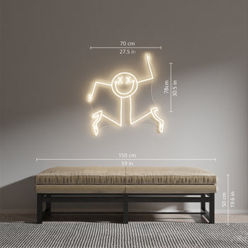 Dancing Lady by Smiley World x André Saraiva - LED neon sign