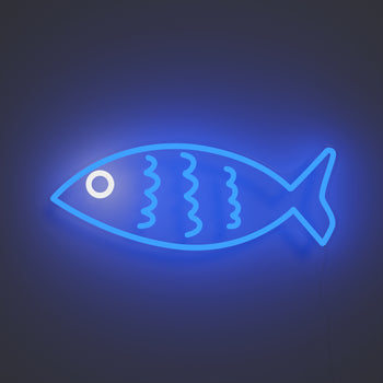 Fishy Friend Blue - LED neon sign