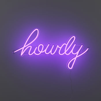 Howdy by Steffi Lynn - LED Neon Sign