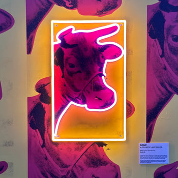 Cow by Andy Warhol - LED neon sign