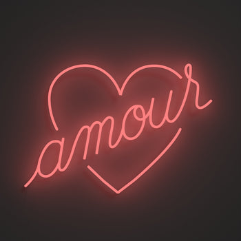Amour by Jean André, LED neon sign