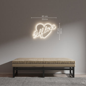 Self-Love by Jean André, LED neon sign