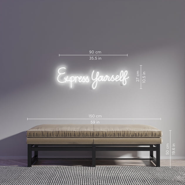 Express Yourself by Madonna, LED neon sign – YELLOWPOP