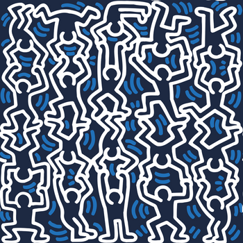 Dancing Man Wallpaper, YP x Keith Haring