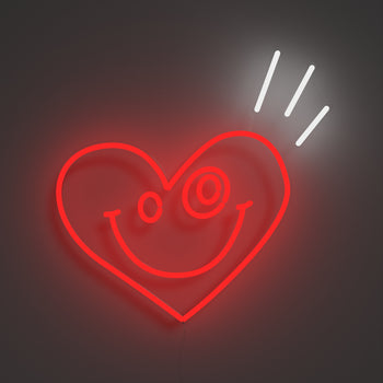 Heart by Smiley World x André Saraiva - LED neon sign