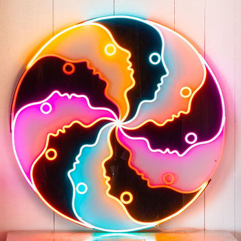 Atlas Round by Jonathan Adler, LED neon sign