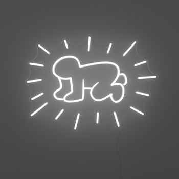 Radiant Baby, YP x Keith Haring, LED neon sign