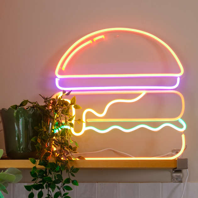 Burger, LED Neon Sign – YELLOWPOP