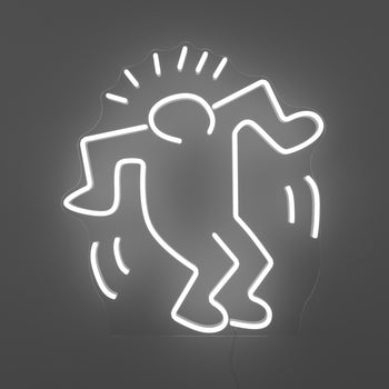 Dancing Man, YP x Keith Haring, LED neon sign