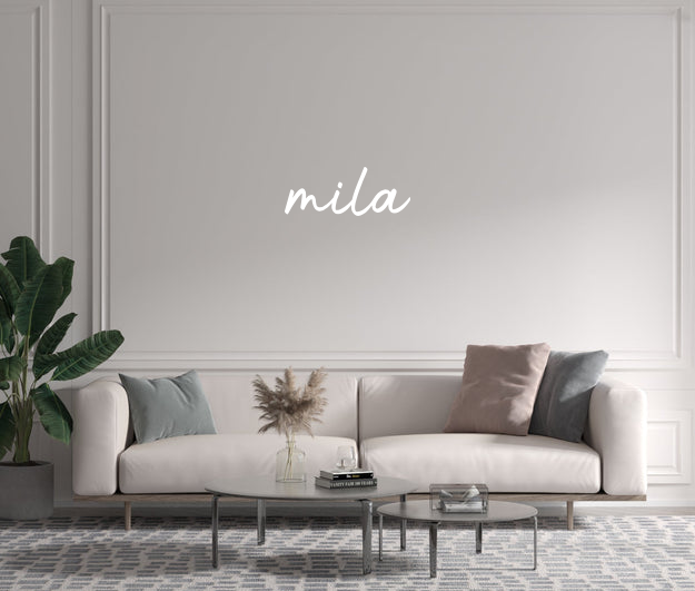 Custom text: mila
