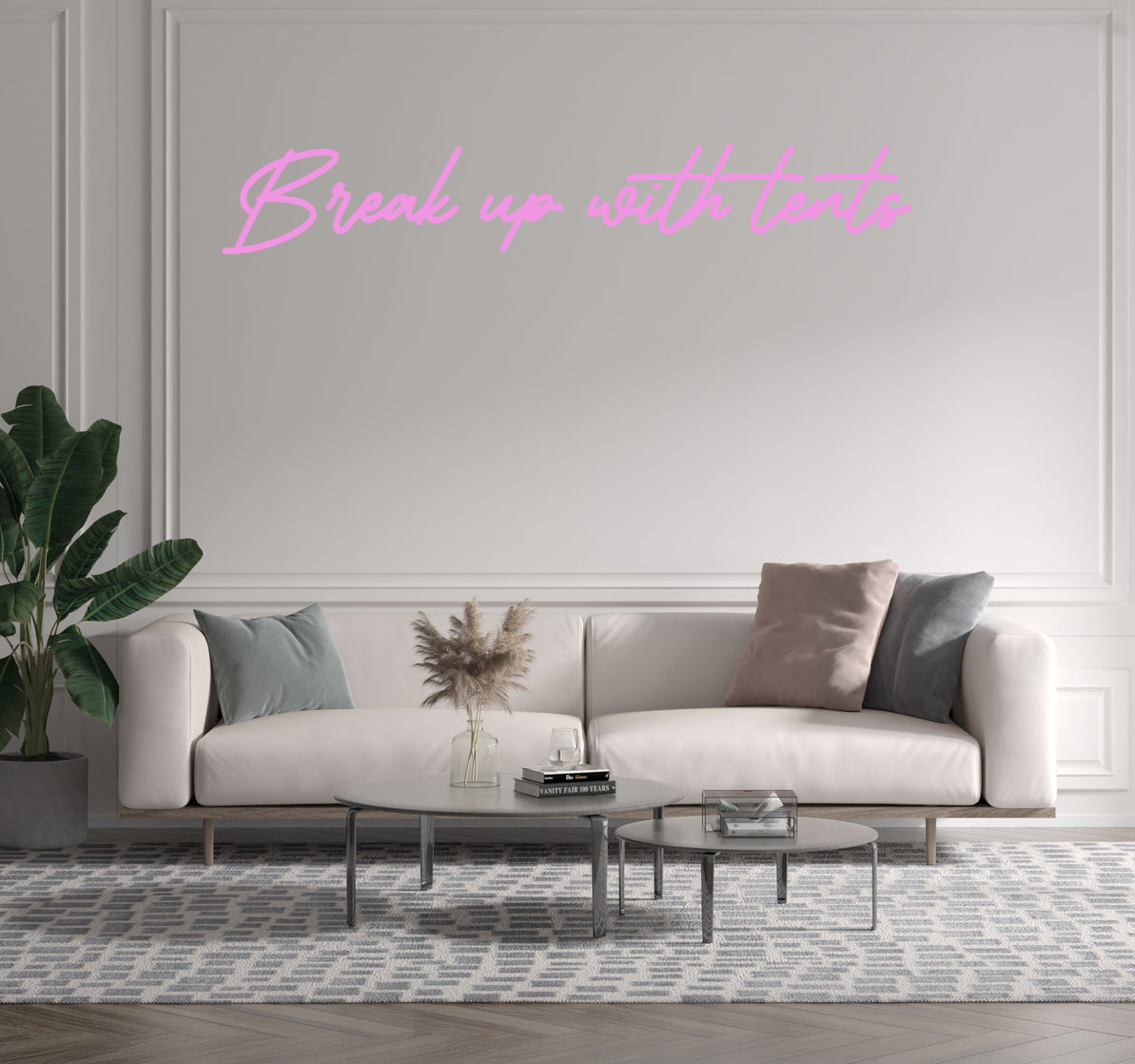 Custom text: Break up with tents - YELLOWPOP USA