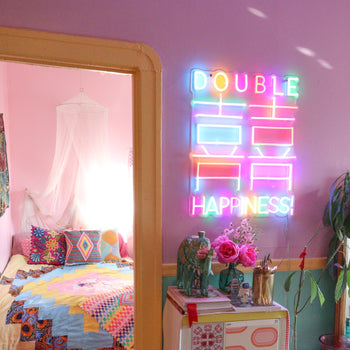 Double Happiness by Emily Eldridge - LED Neon Sign