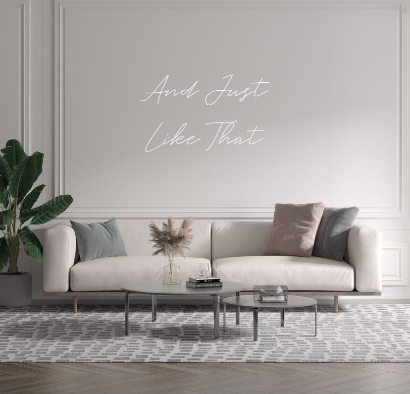 Custom text: And Just 
      Like That - YELLOWPOP USA