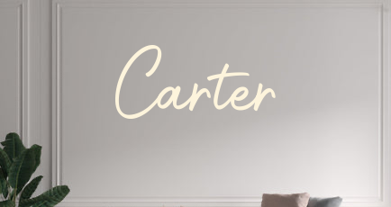 Custom text: Carter - YELLOWPOP USA