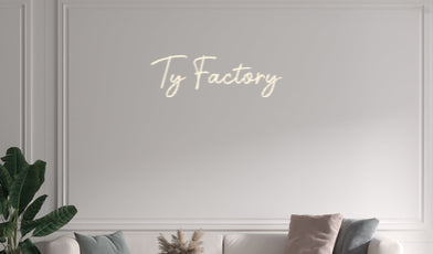 Custom text: Ty Factory - YELLOWPOP USA