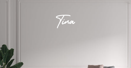 Custom text: Tina - YELLOWPOP USA