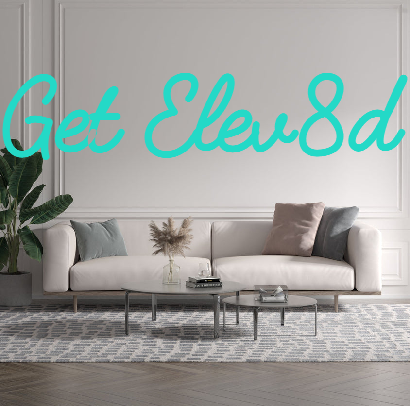 Custom text: Get Elev8d - YELLOWPOP USA