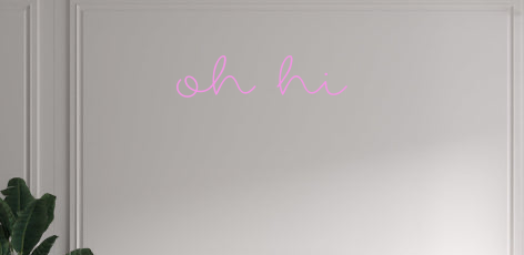 Custom text: oh hi - YELLOWPOP USA