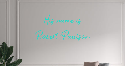 Custom text: His name is 
Robert Paulson. - YELLOWPOP USA