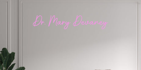 Custom text: Dr. Mary Devaney - YELLOWPOP USA