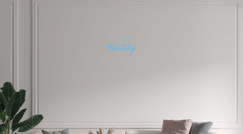 Custom text: maddy
