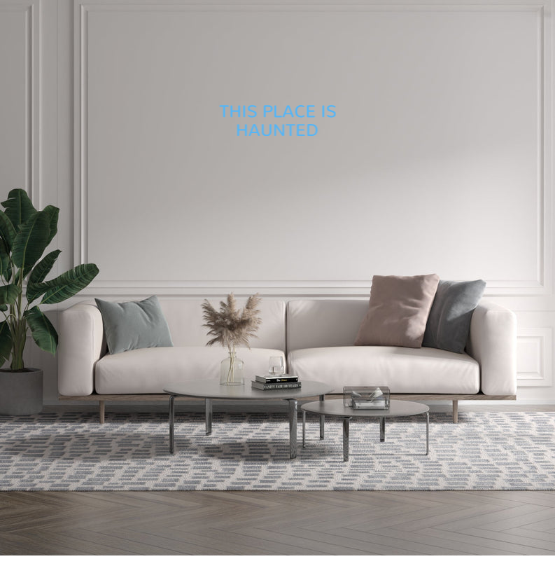 Custom text: THIS PLACE IS
HAUNTED - YELLOWPOP USA