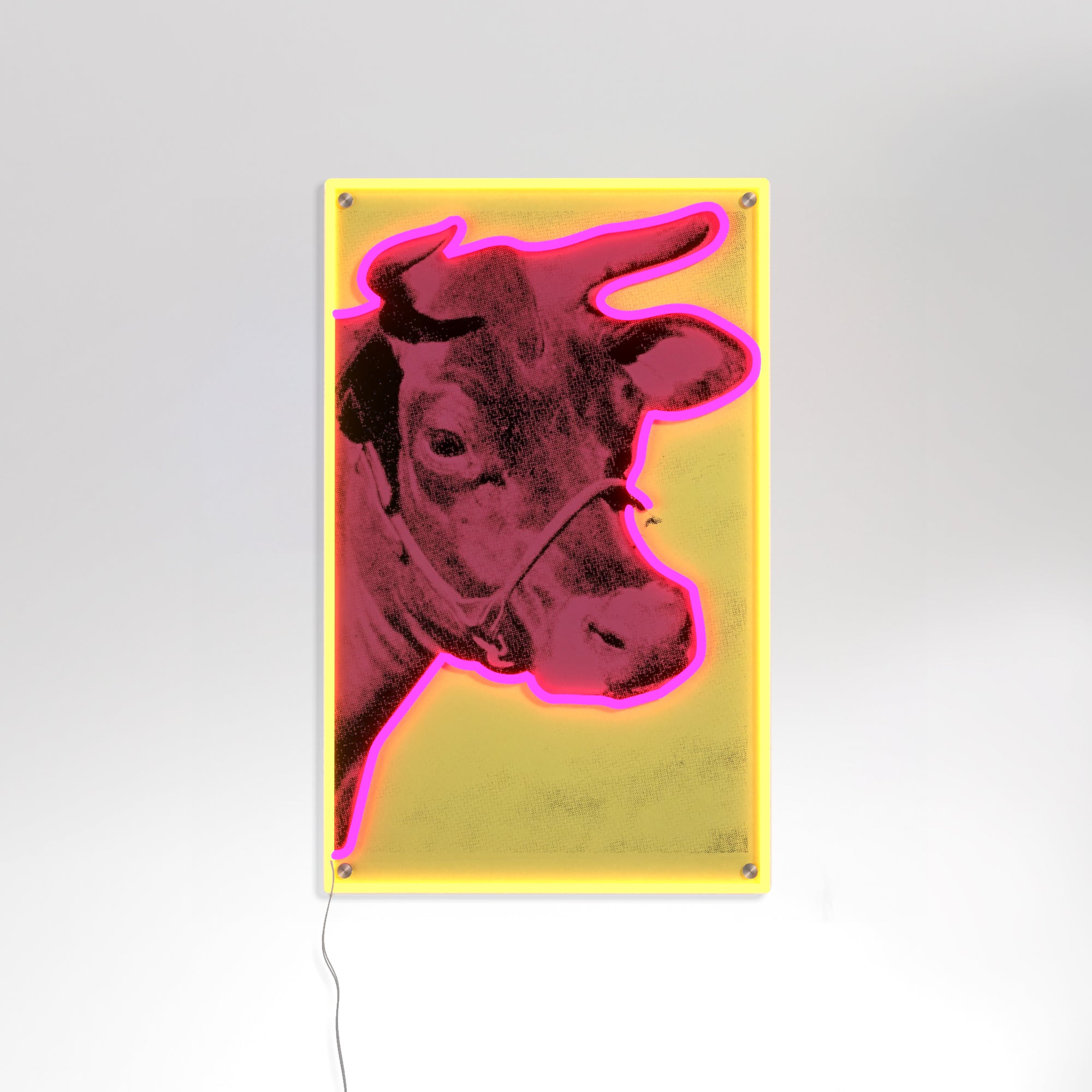 Cow by Andy Warhol - LED neon sign