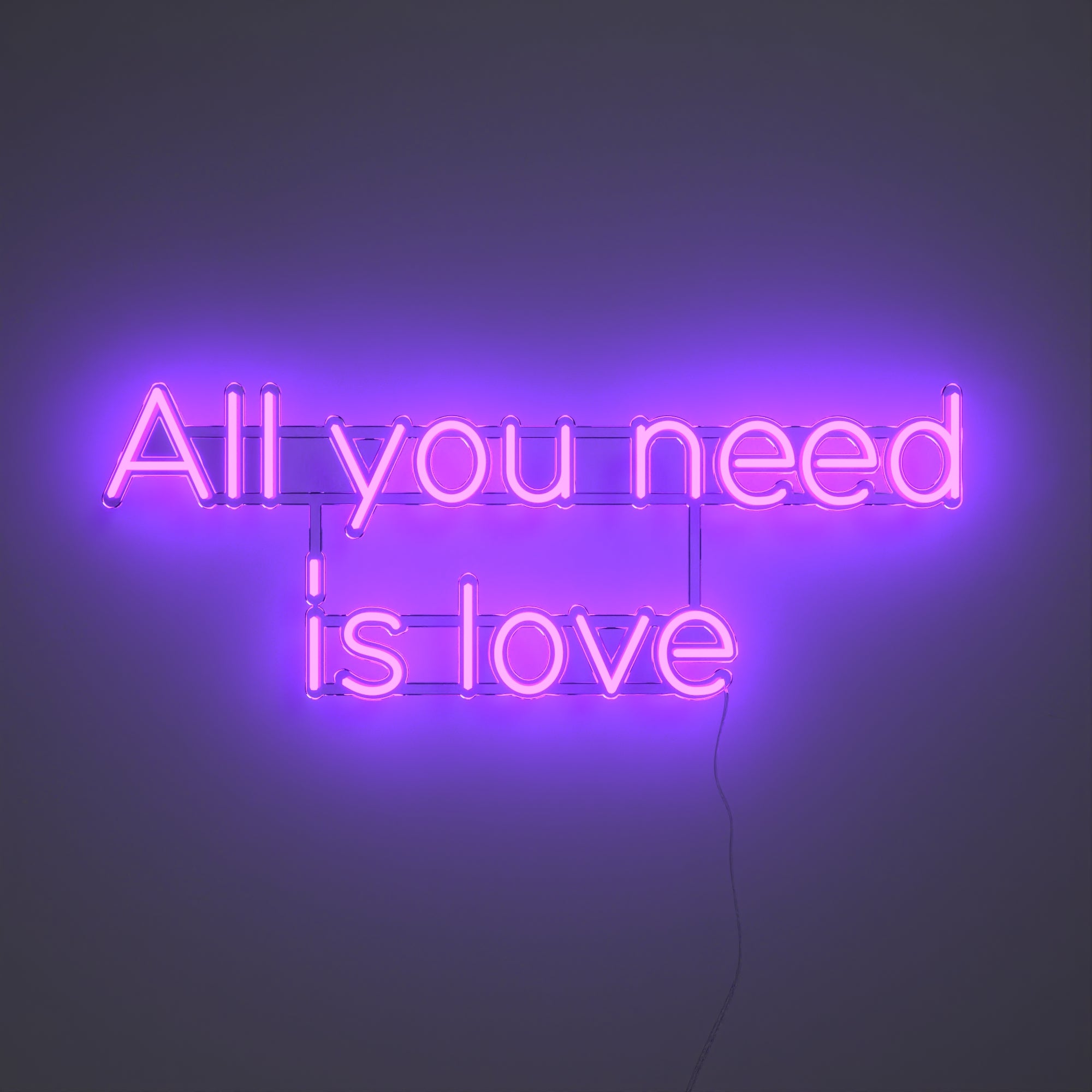 All you need is love - LED neon sign - YELLOWPOP USA