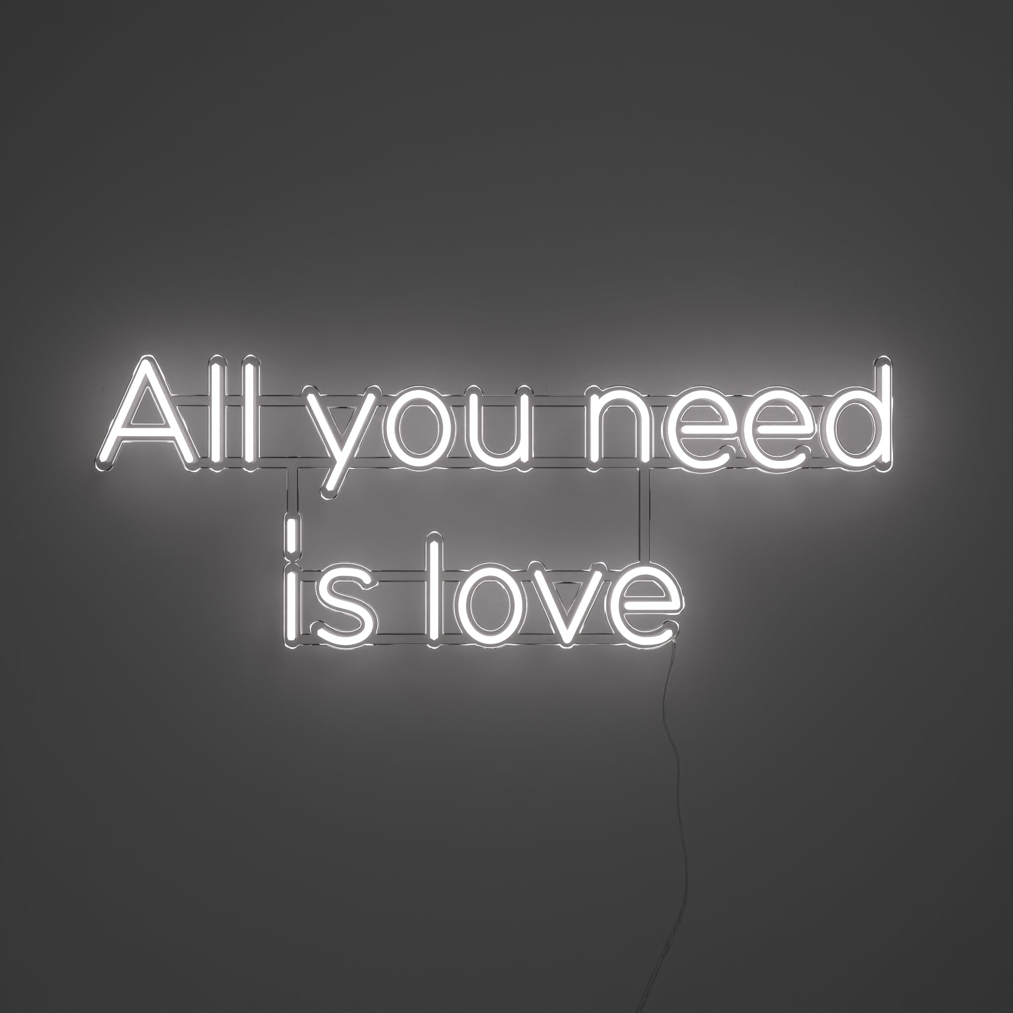 All you need is love - LED neon sign - YELLOWPOP USA