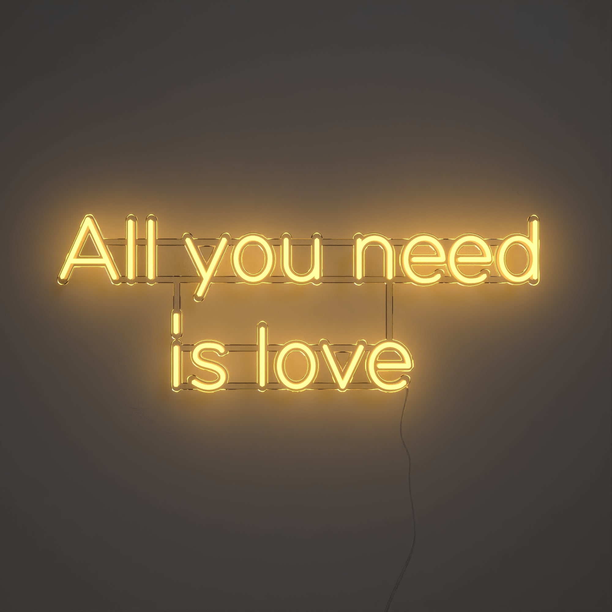 All you need is love - LED neon sign - YELLOWPOP USA