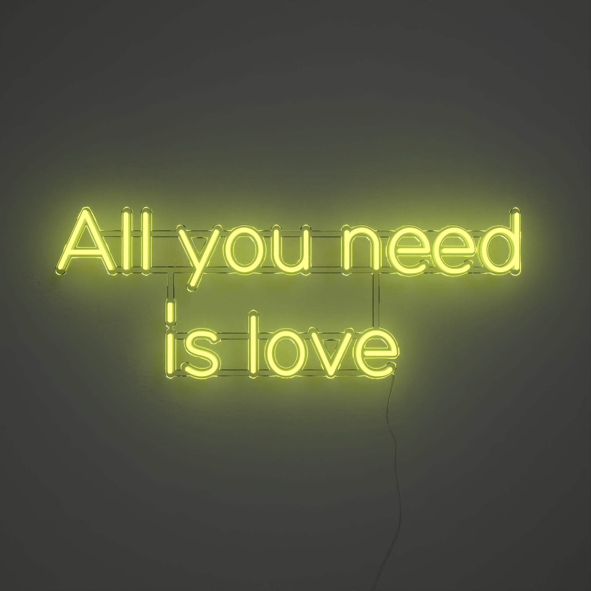 All you need is love - LED neon sign - YELLOWPOP USA