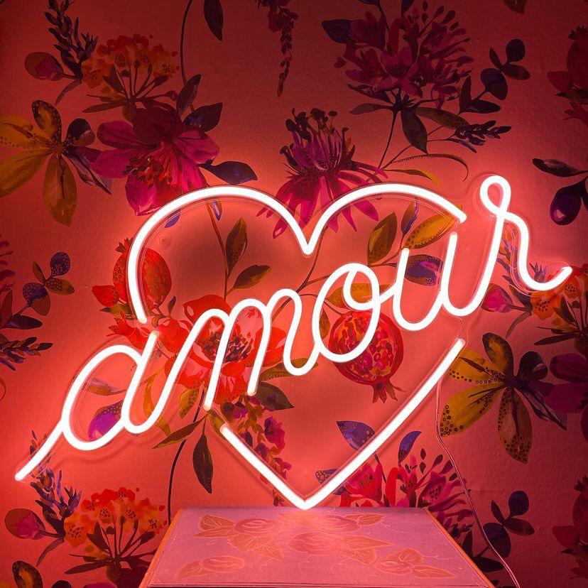 Amour by Jean André, LED neon sign
