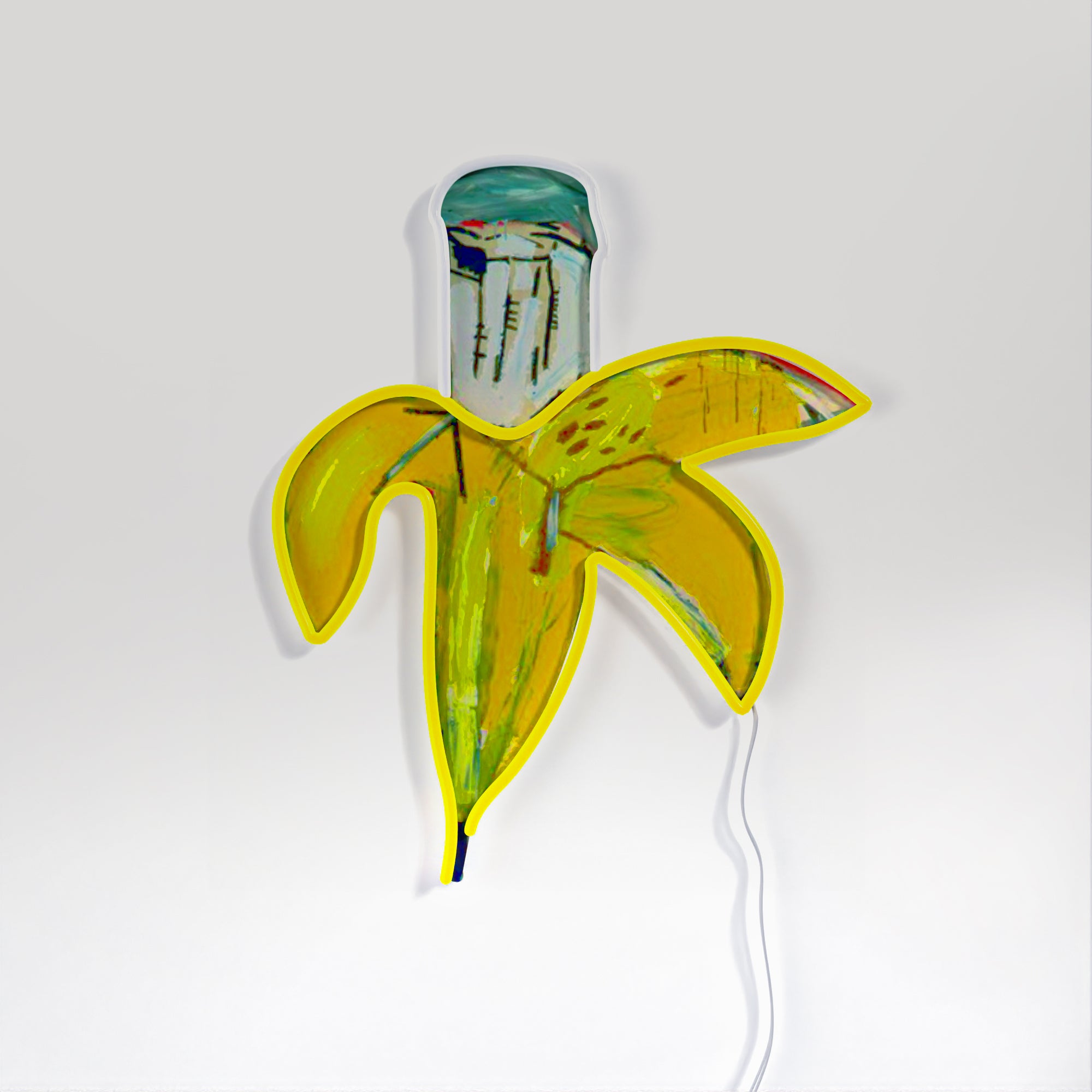 Banana YP x Jean Michel Basquiat, LED neon sign
