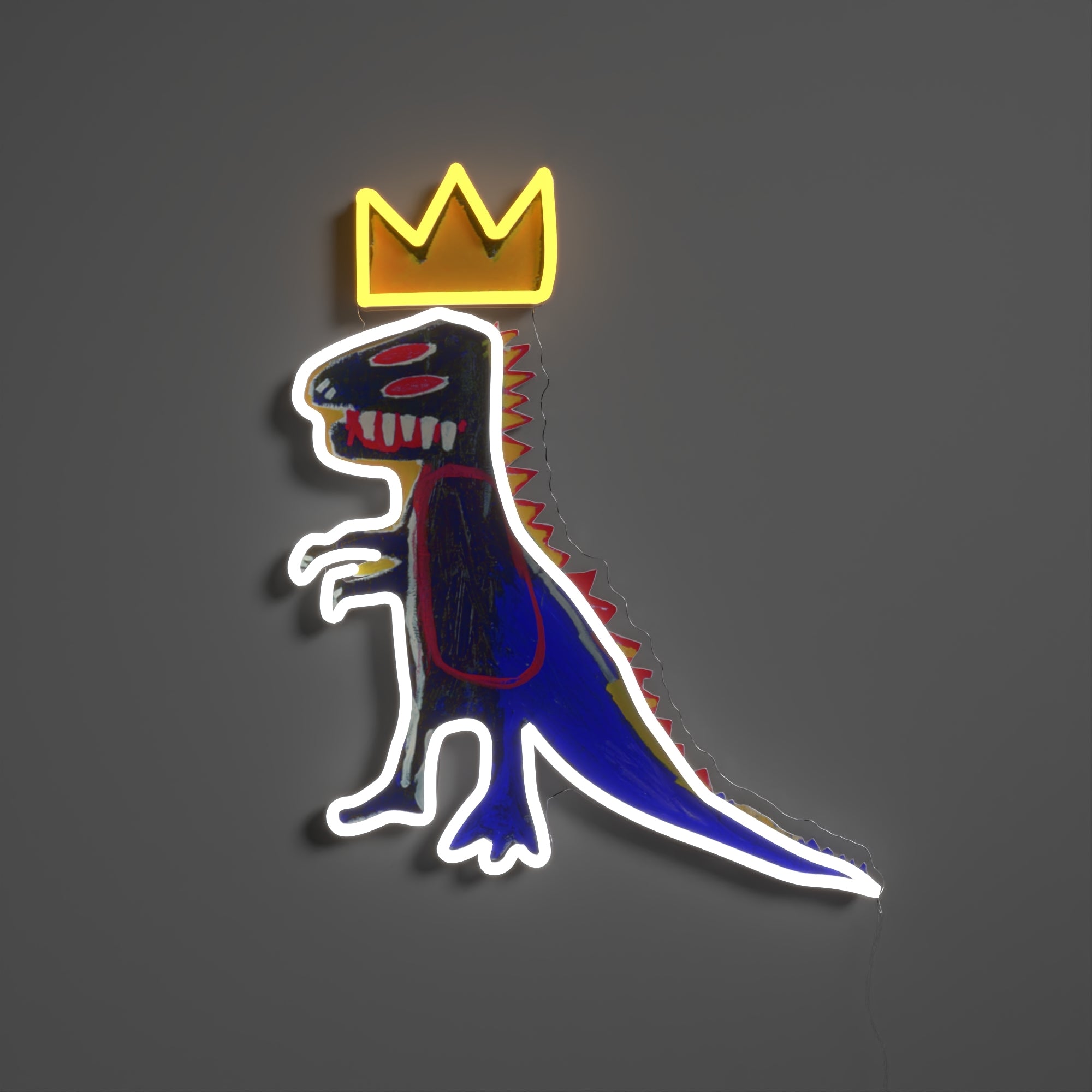 PEZ Dispenser YP x Jean Michel Basquiat, LED neon sign