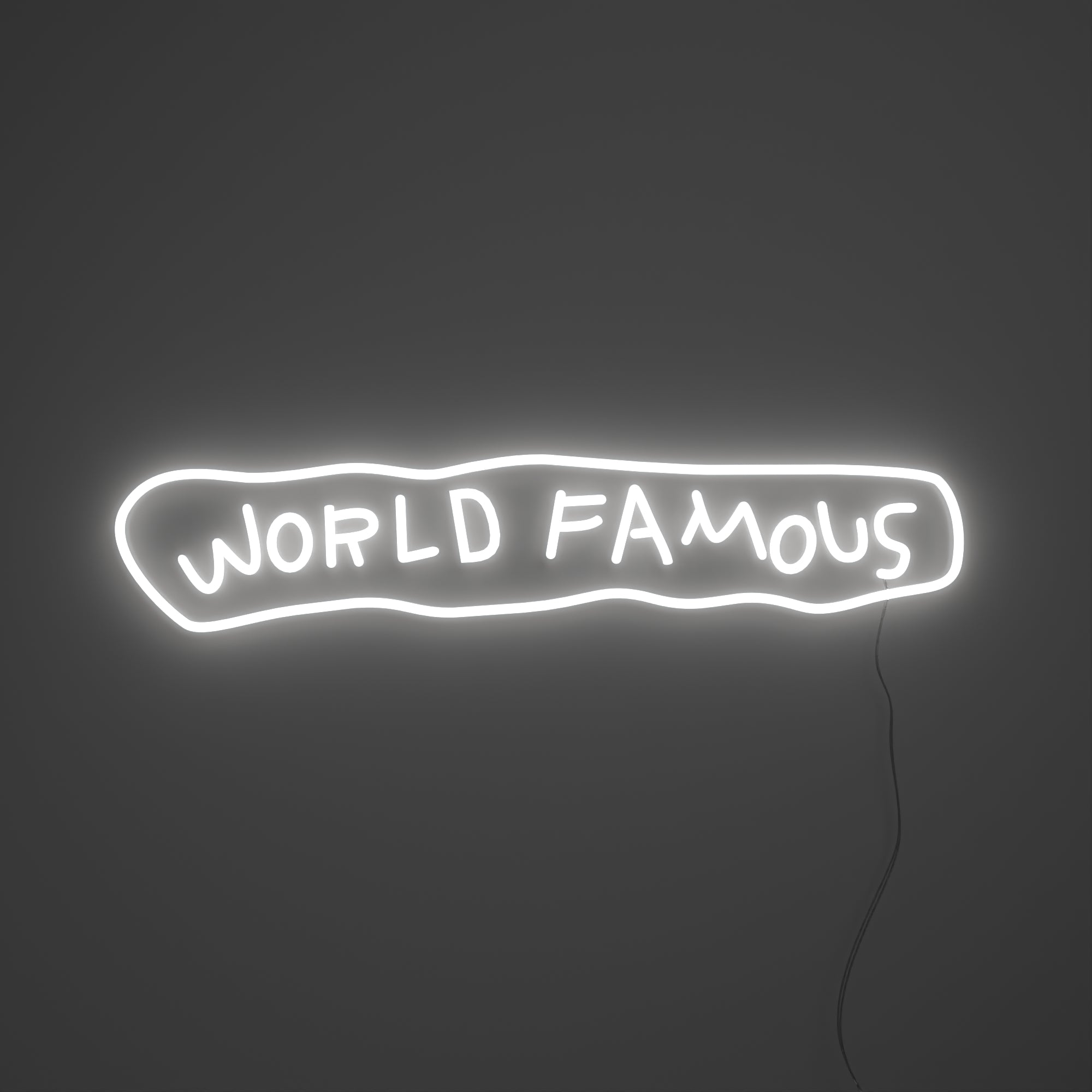 World Famous Yellowpop x Jean Michel Basquiat, led neon sign