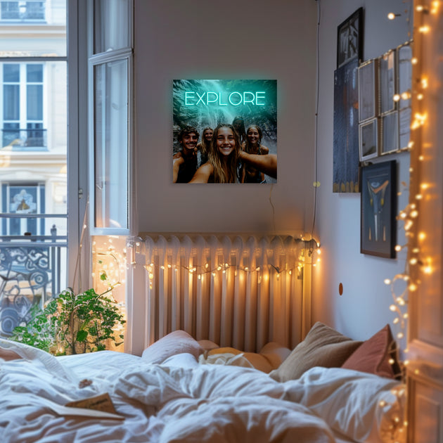 Neon Canvas - Personalized Canvas Print with Neon Custom Text - Explor ...