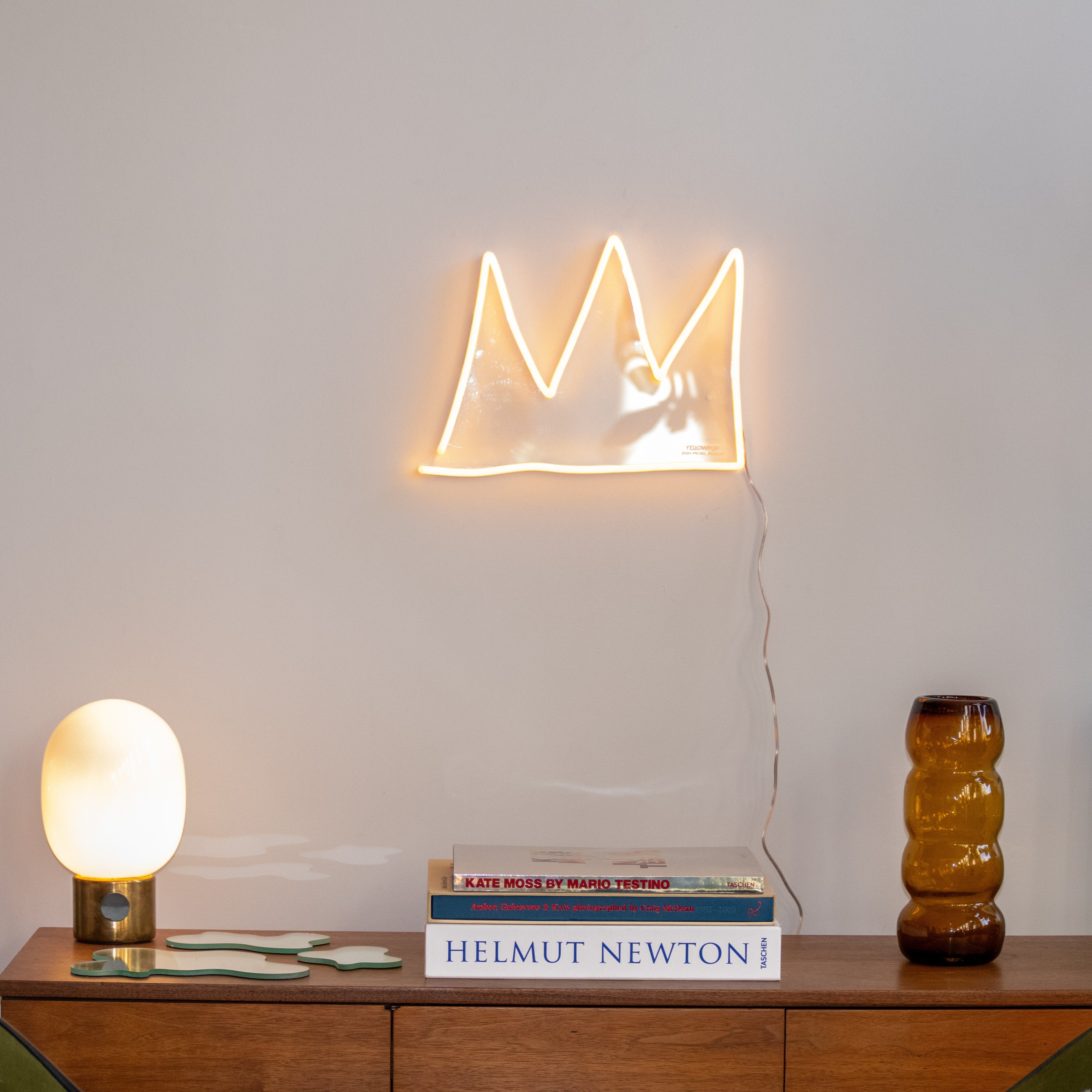 The Crown YP x Jean Michel Basquiat, LED neon sign