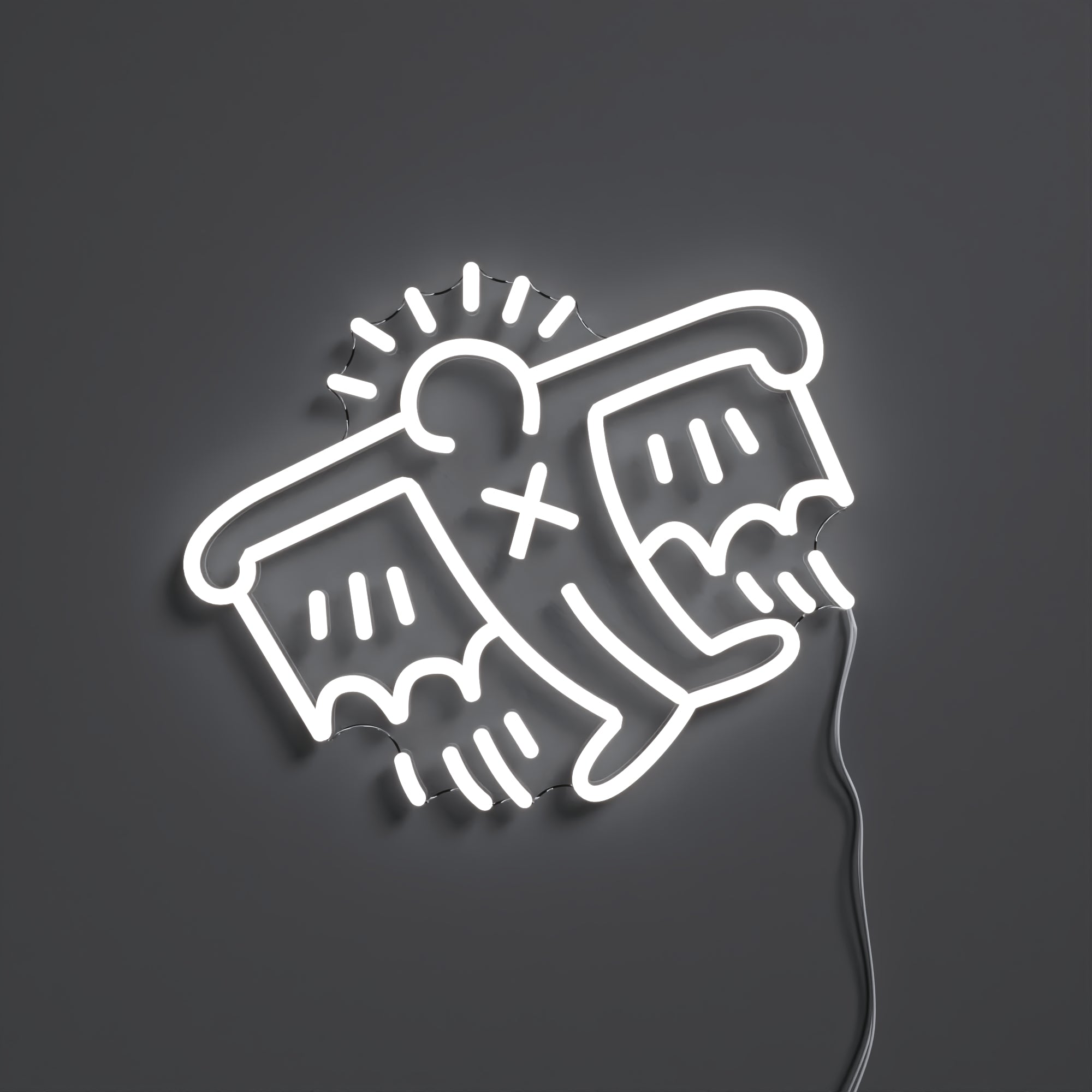 Flying Man Yellowpop x Keith Haring, led neon sign
