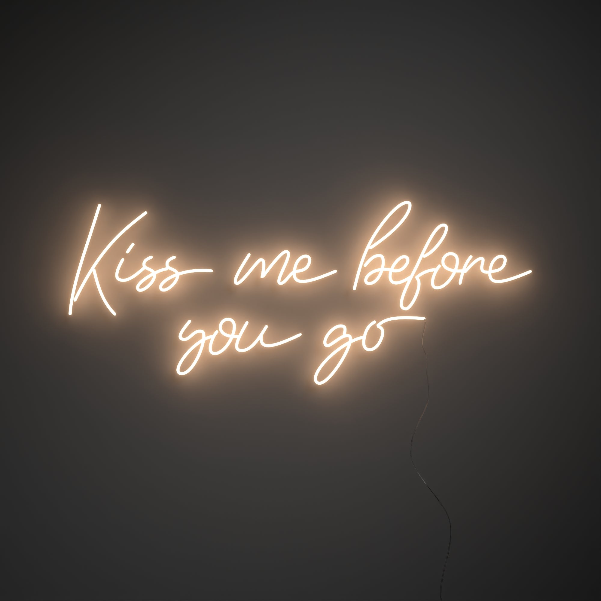 Kiss me before you go - LED neon sign - YELLOWPOP USA