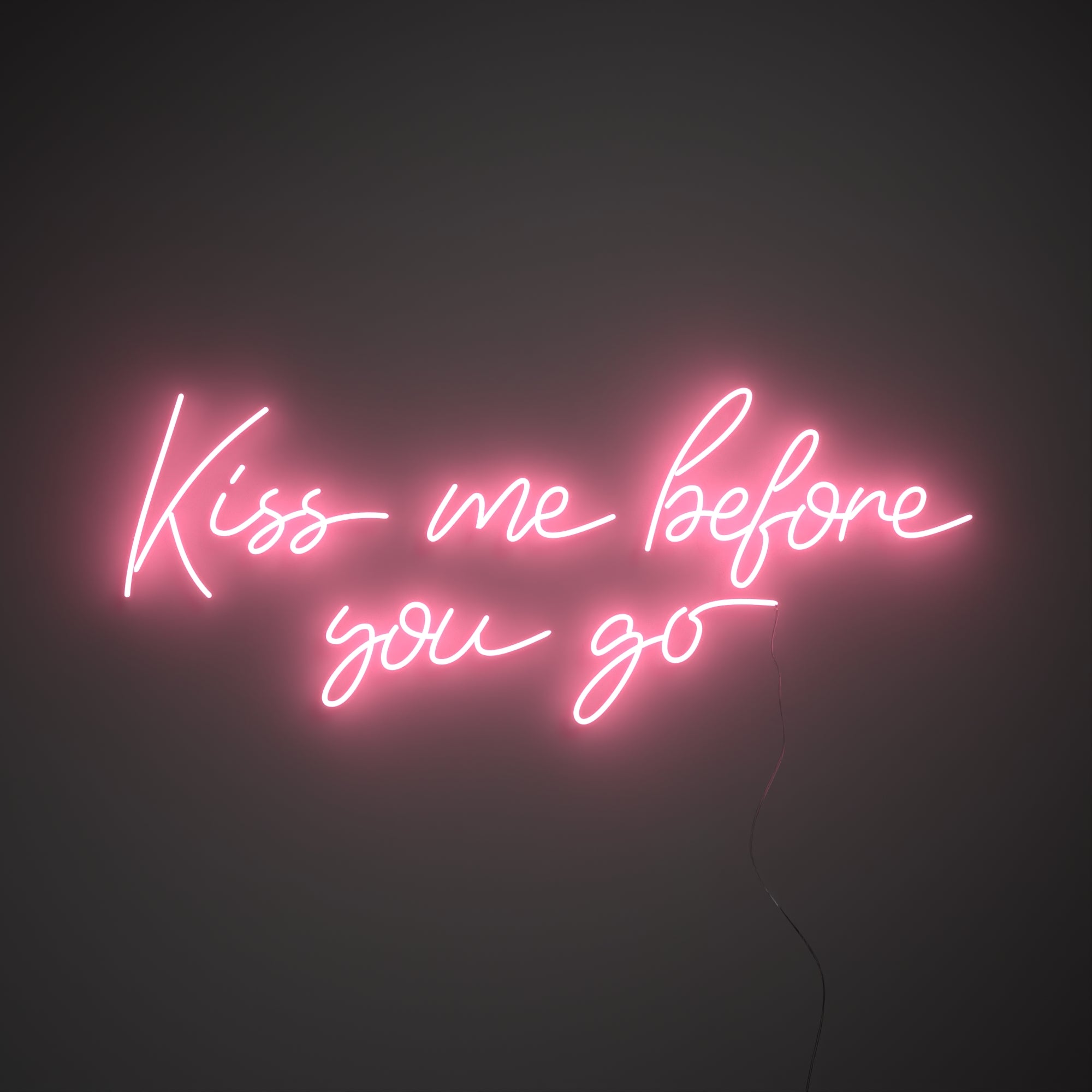 Kiss me before you go - LED neon sign - YELLOWPOP USA