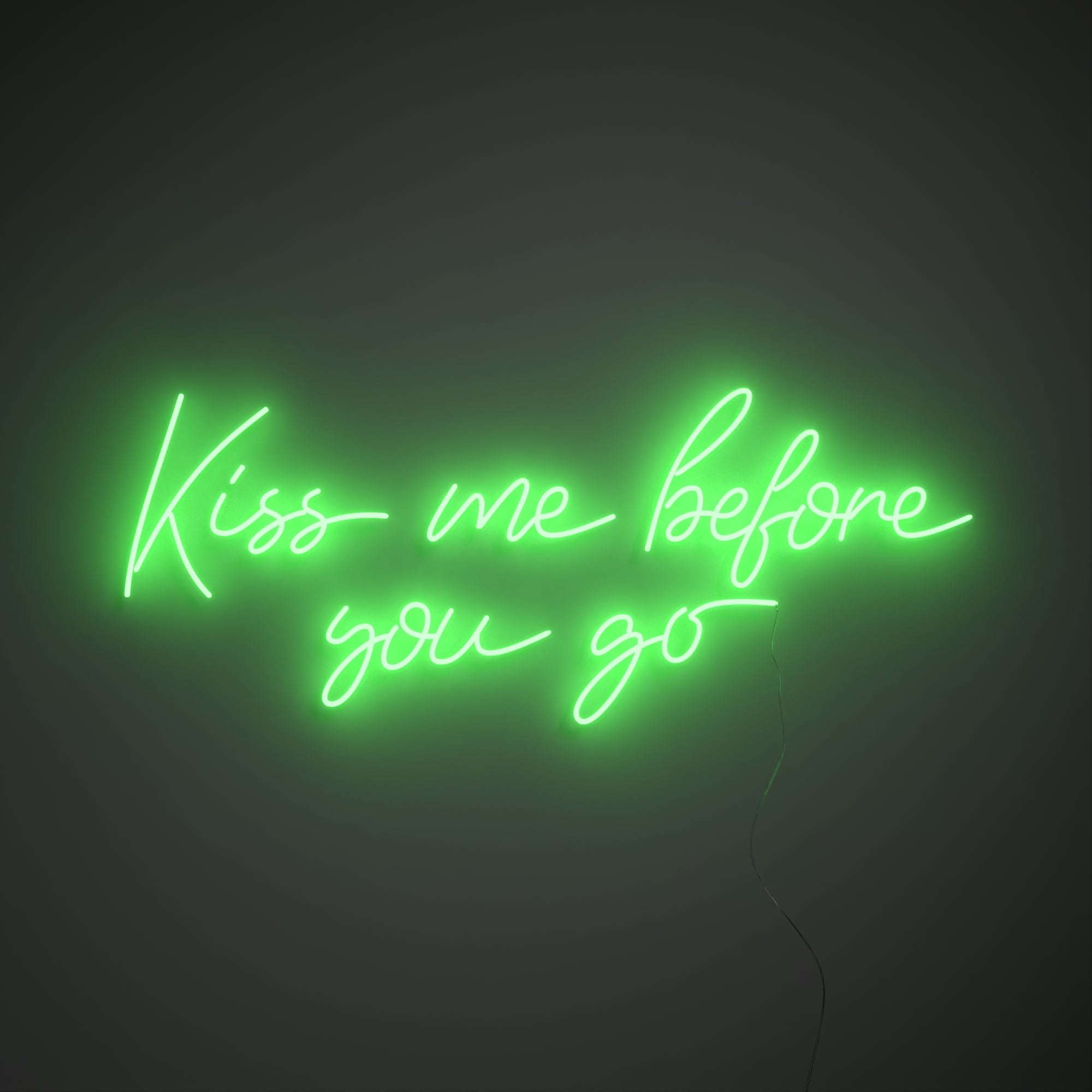 Kiss me before you go - LED neon sign - YELLOWPOP USA