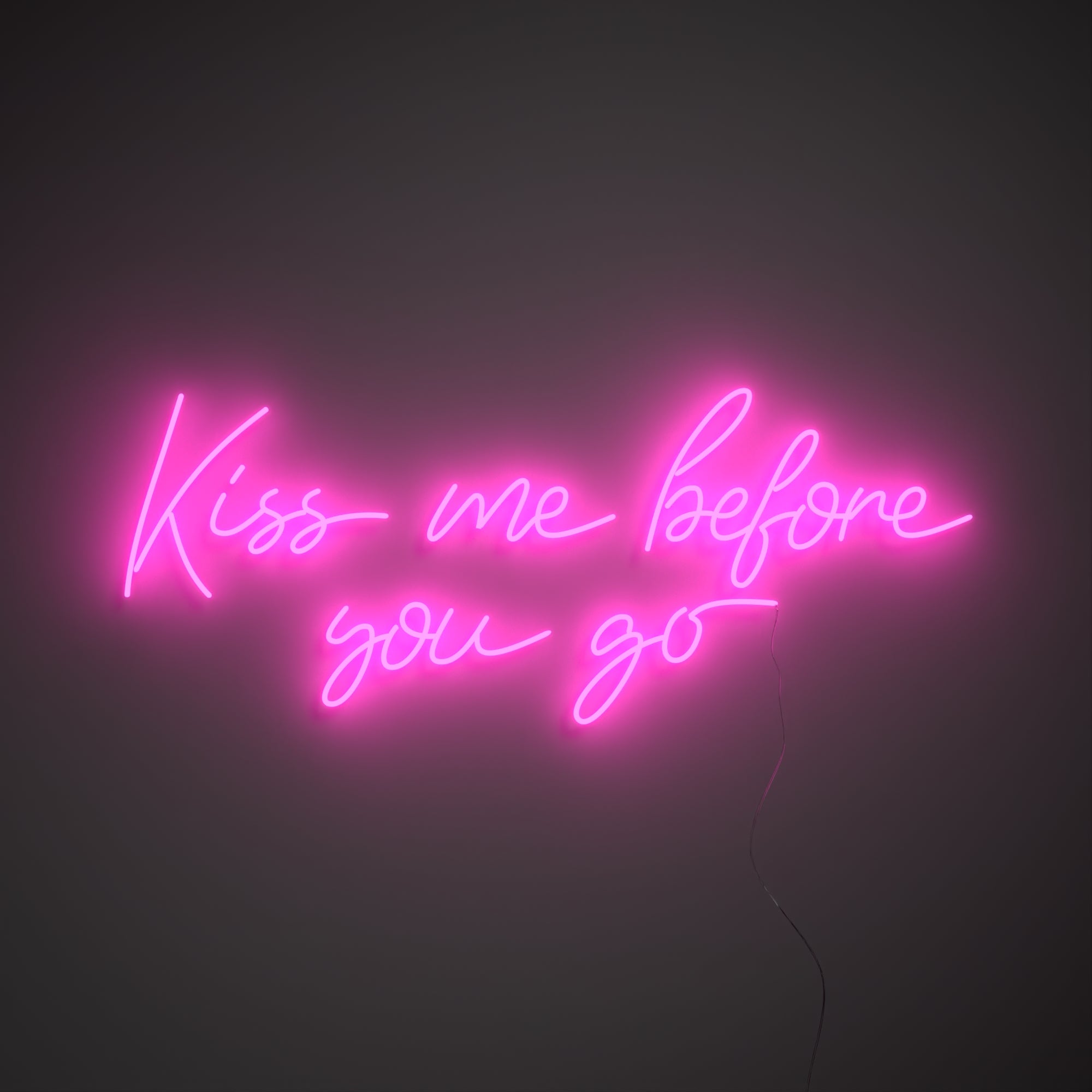 Kiss me before you go - LED neon sign - YELLOWPOP USA