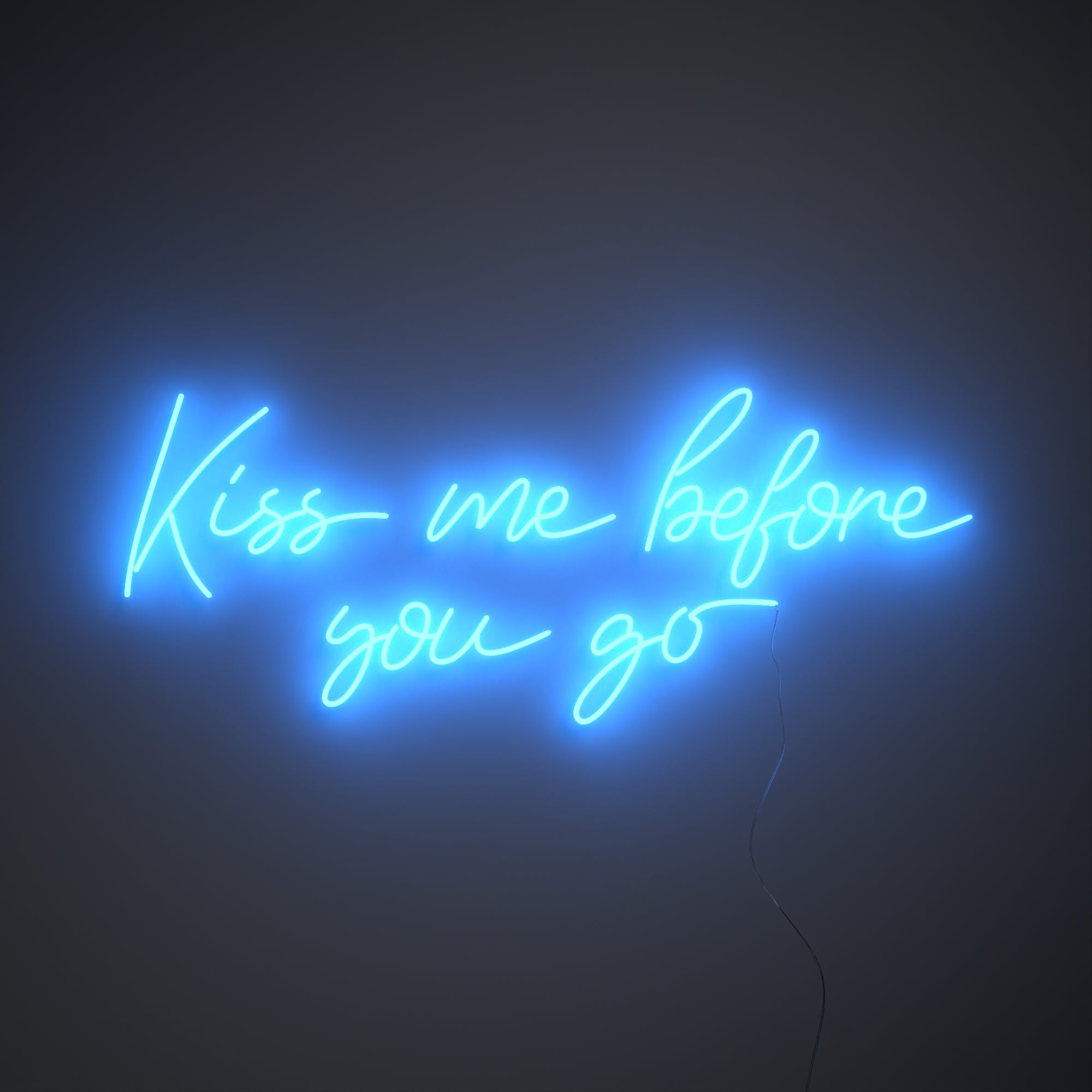 Kiss me before you go - LED neon sign - YELLOWPOP USA