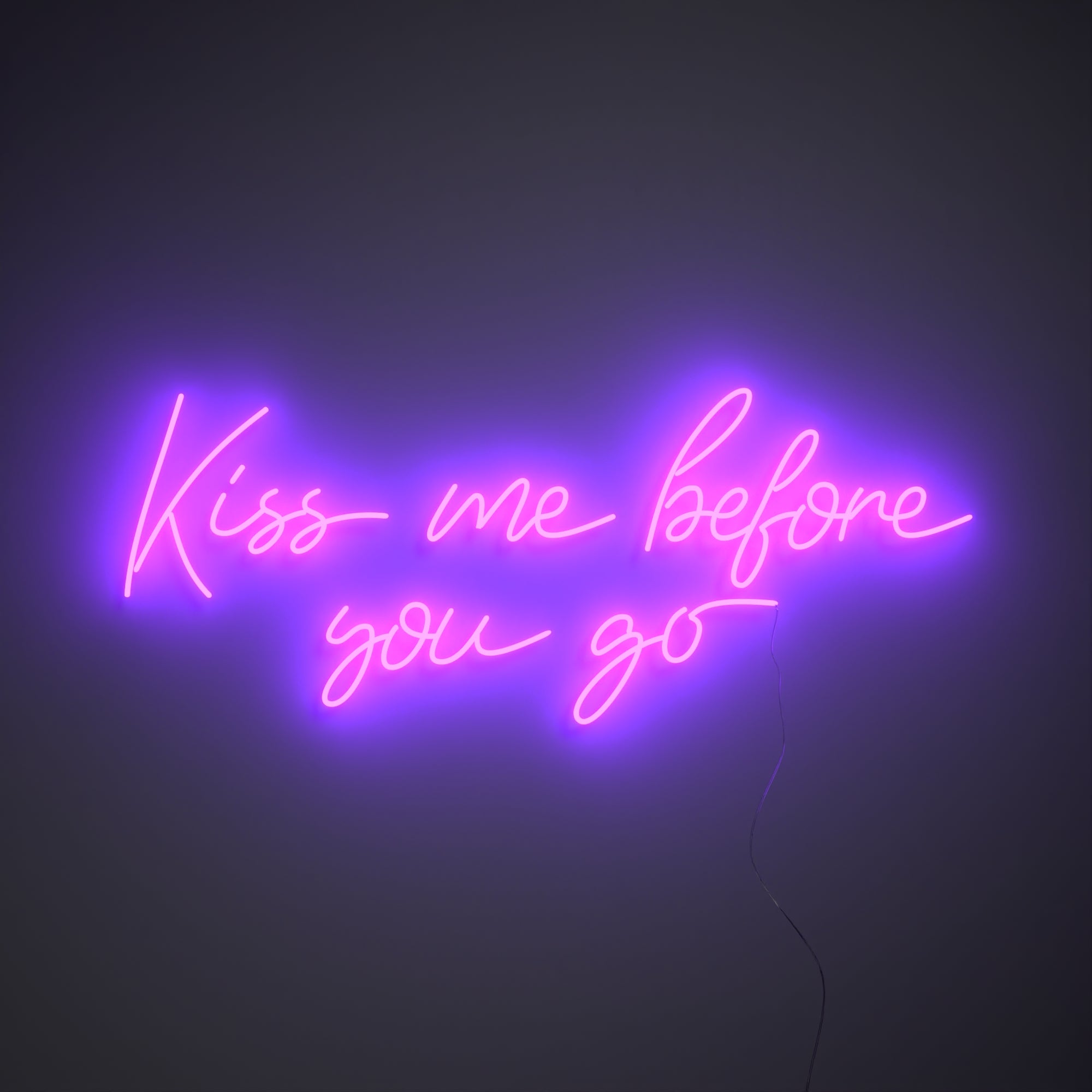 Kiss me before you go - LED neon sign - YELLOWPOP USA