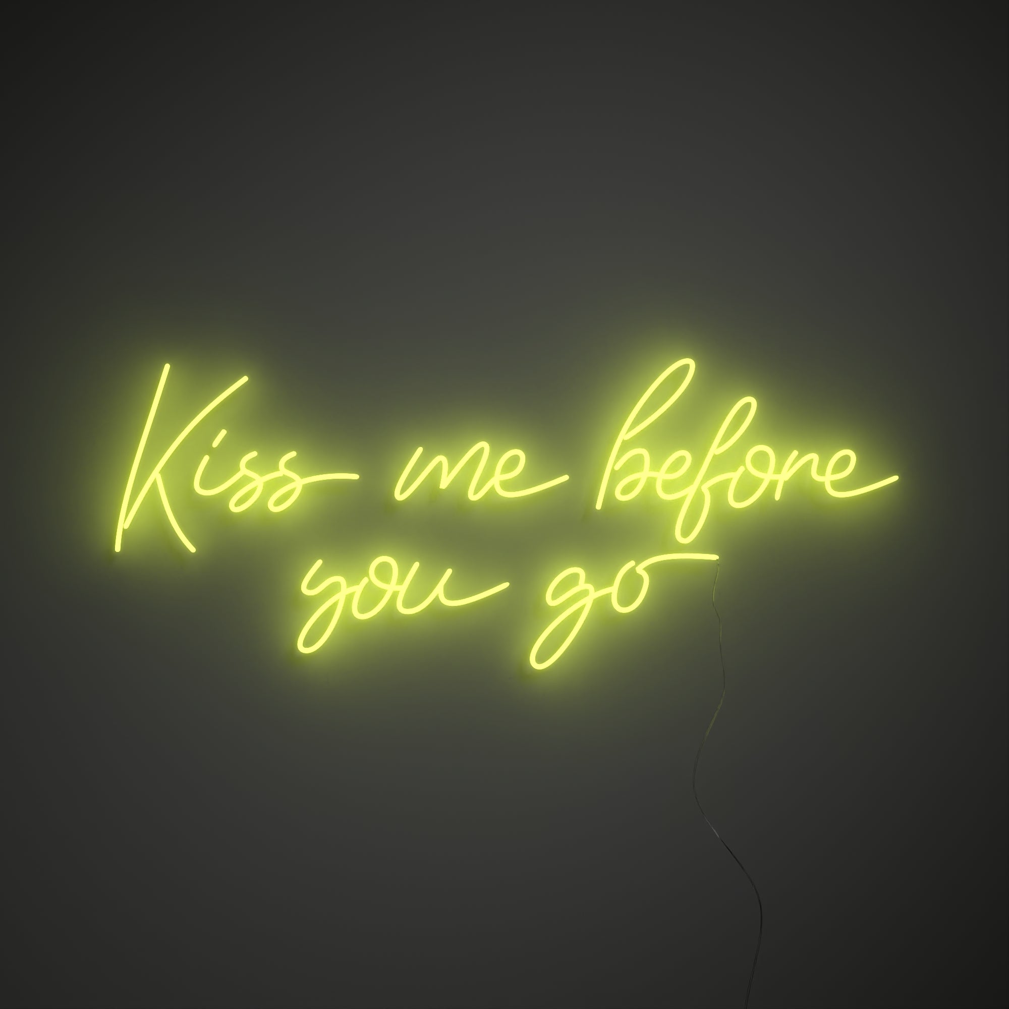 Kiss me before you go - LED neon sign - YELLOWPOP USA